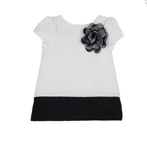 Pippa & Julie Little Girl's Flower-Trimmed A-Line